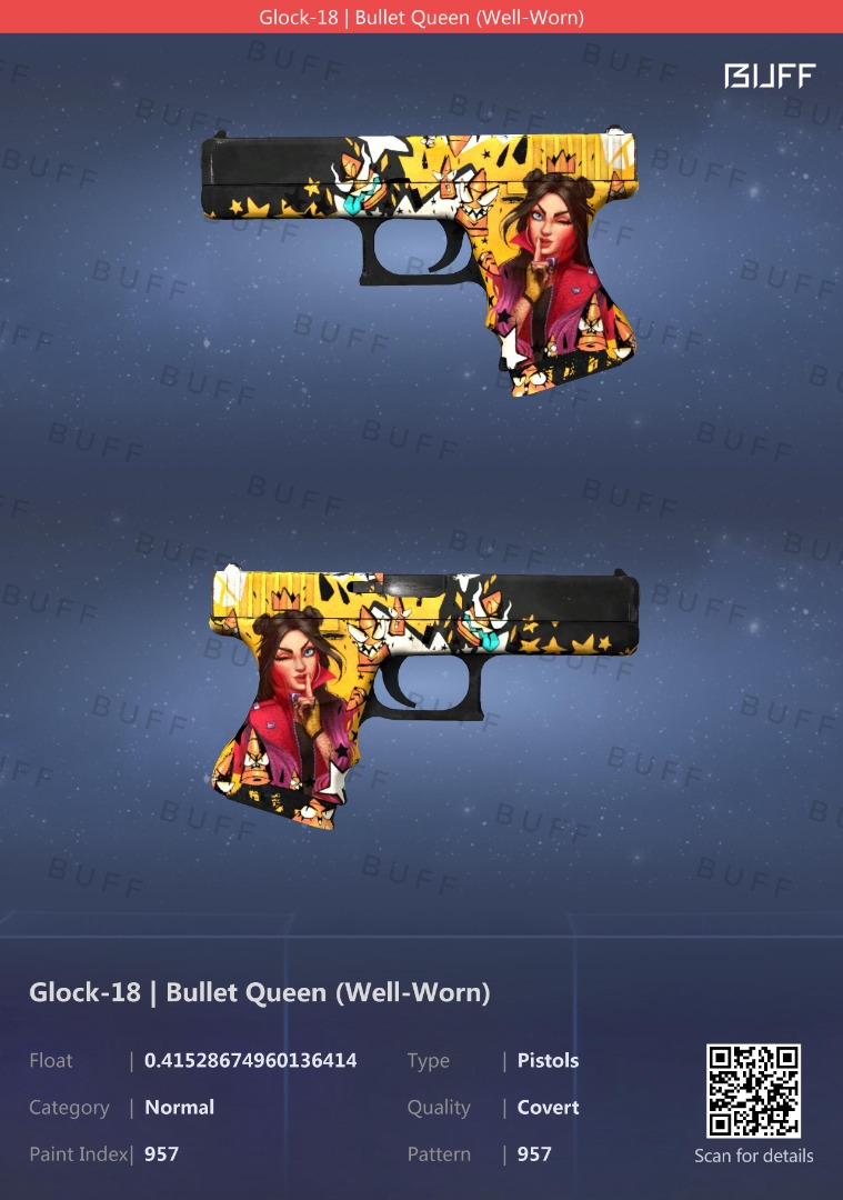 Скин Bullet Queen. Bullet Queen Glock. Bullet Queen CS go.