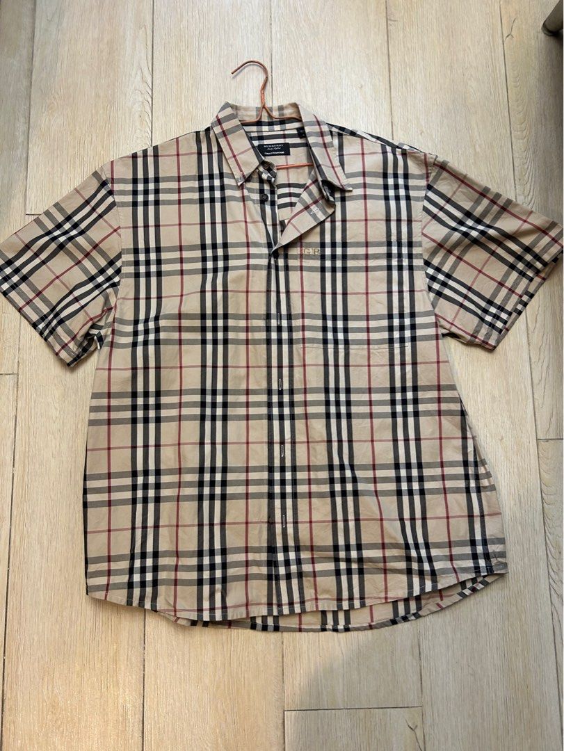 Gosha Rubchinskiy x Burberry Collab Shirt, 名牌, 服裝- Carousell