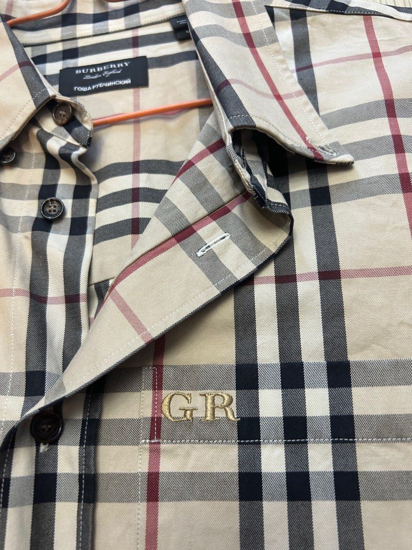 Gosha Rubchinskiy x Burberry Collab Shirt, 名牌, 服裝- Carousell