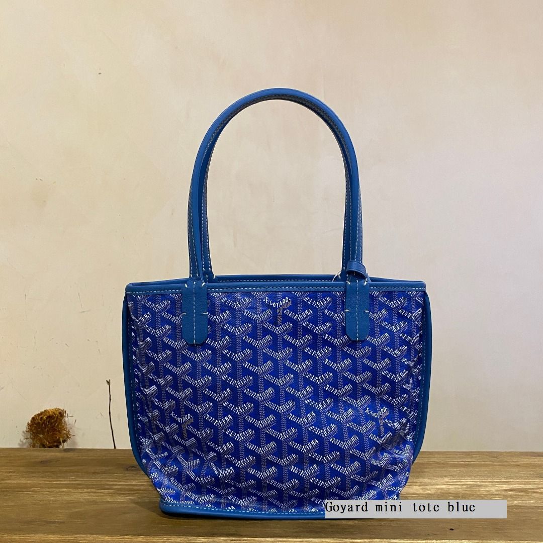 Brand New and Authentic Goyard Anjou Mini Reversible Shoulder Tote Bag in  Light Blue, Luxury, Bags & Wallets on Carousell