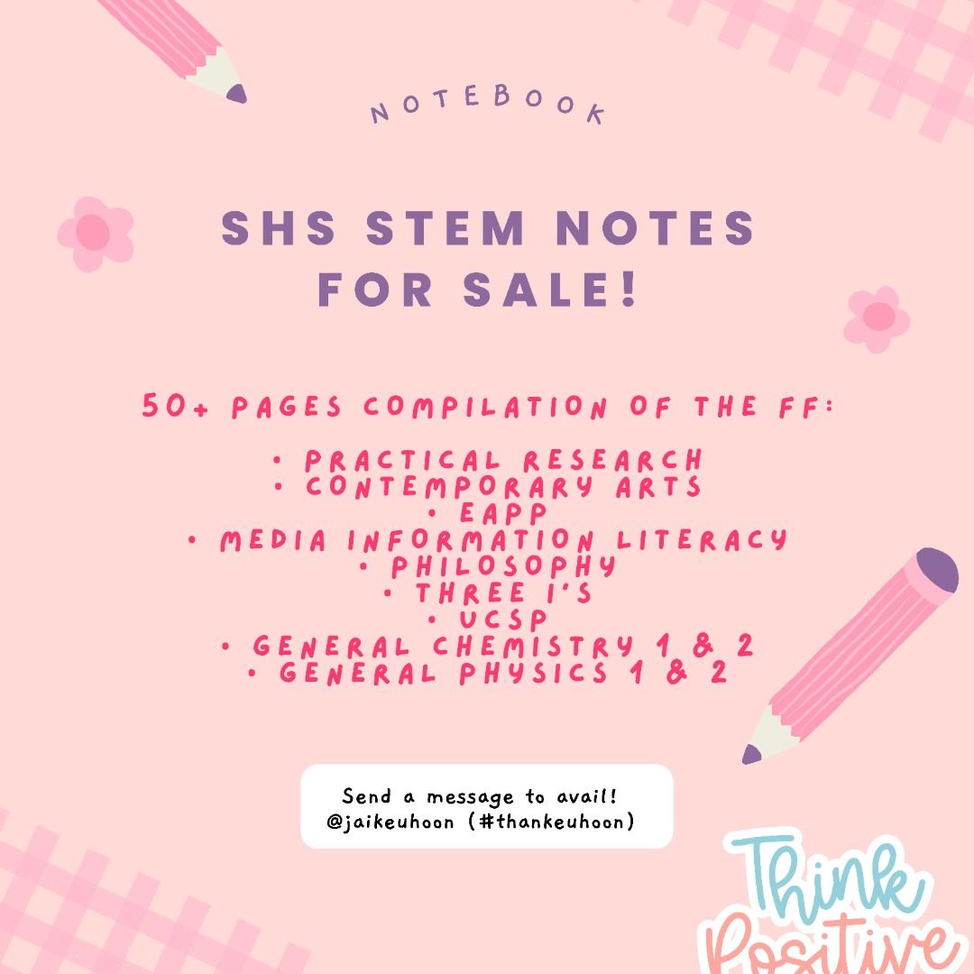 GRADE 10 11 12 SHS STEM NOTES REVIEWER for sale!, Hobbies & Toys ...