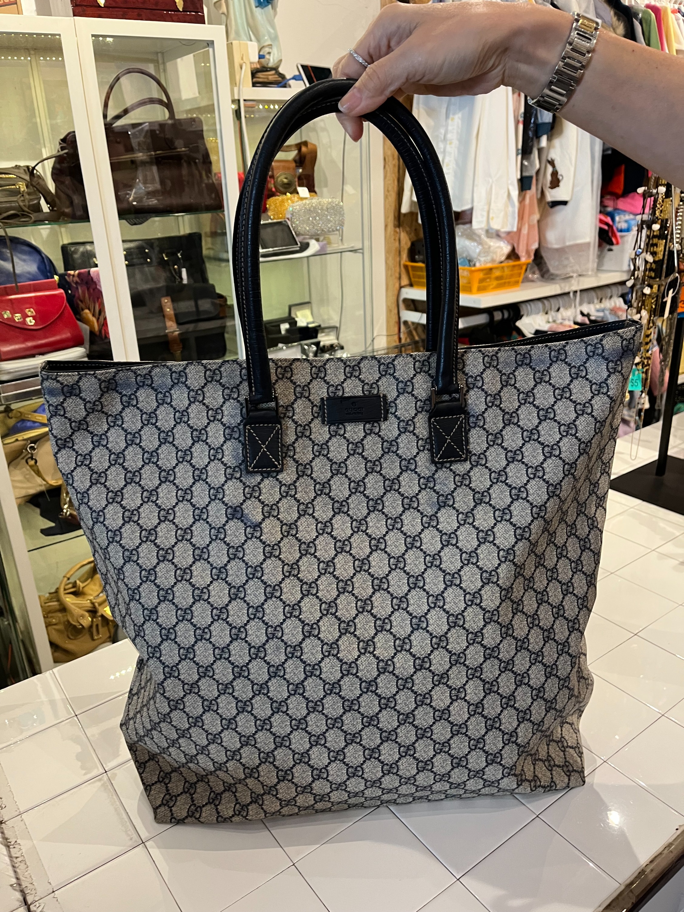 Gucci extra outlet large tote bag