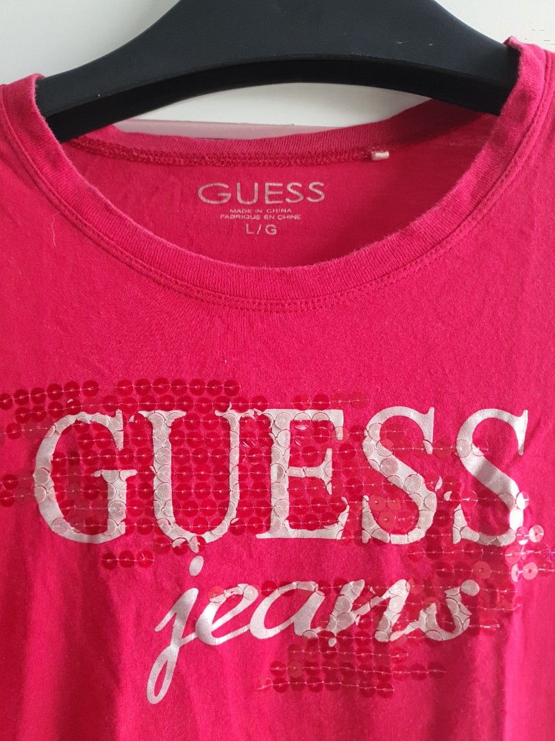 Guess Red Blouse on Carousell