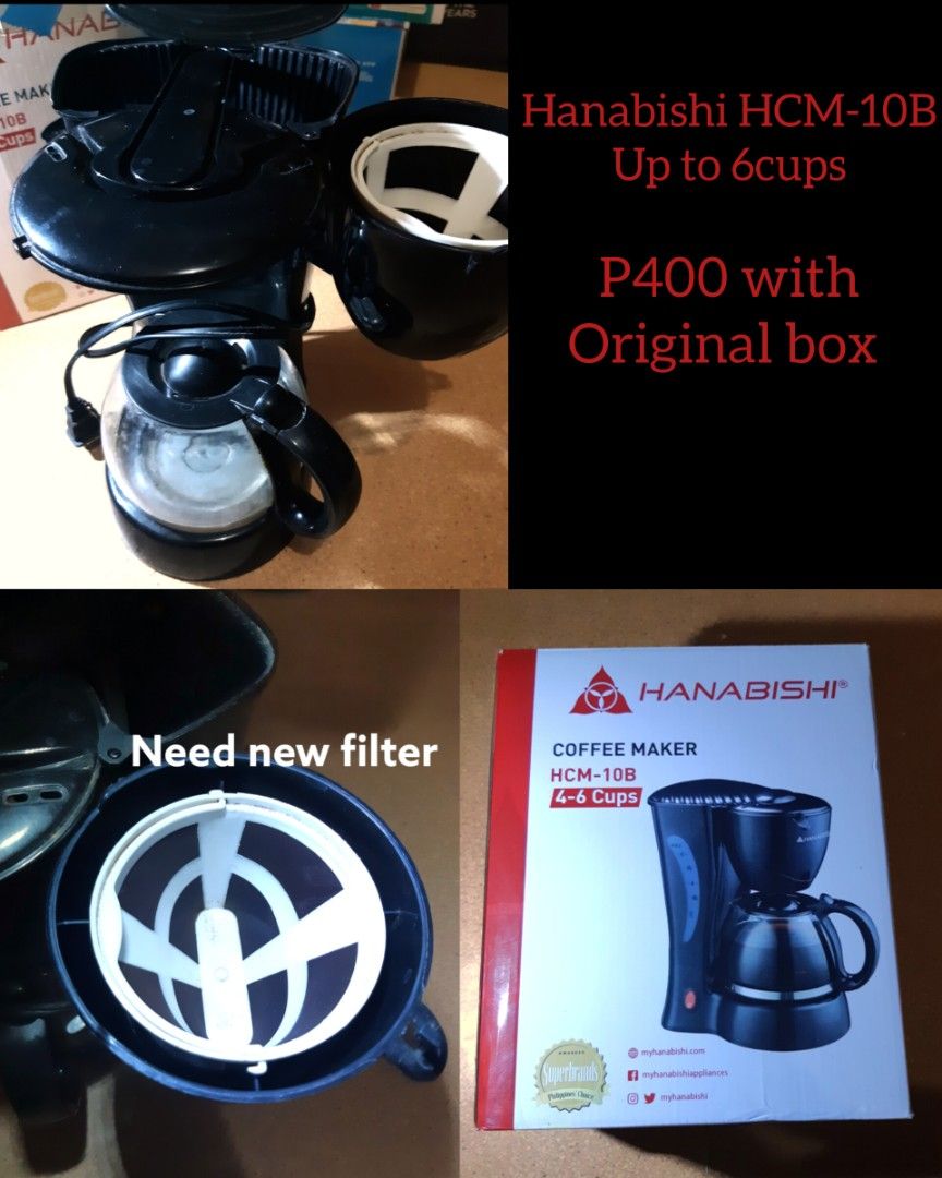 Hanabishi Coffee Maker HCM 10B on Carousell