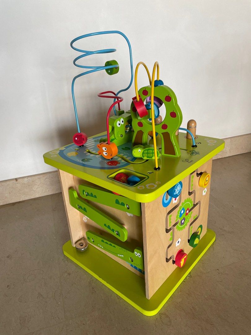 Hape wooden activity cube shop