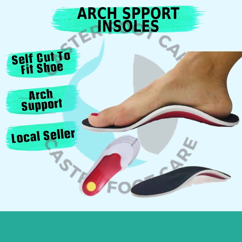 High Arch Insole Support Cushion Shoe Orthotic Insoles for Flat Foot Plantar Fasciitis Feet Tapak Kasut Women s Fashion Footwear Shoe inserts on Carousell