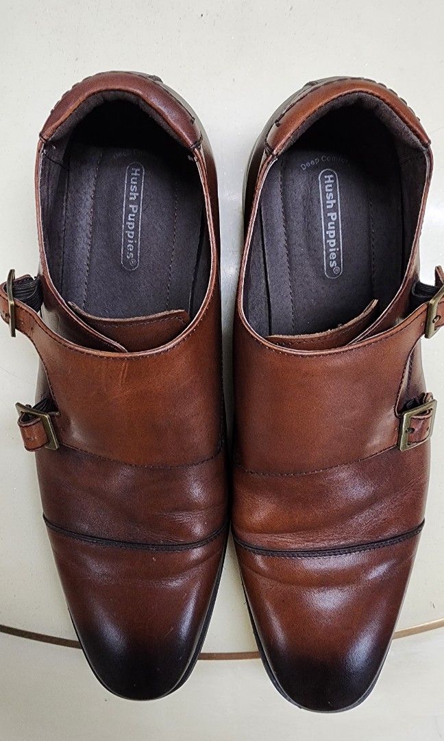 Hush puppies double monk strap shop