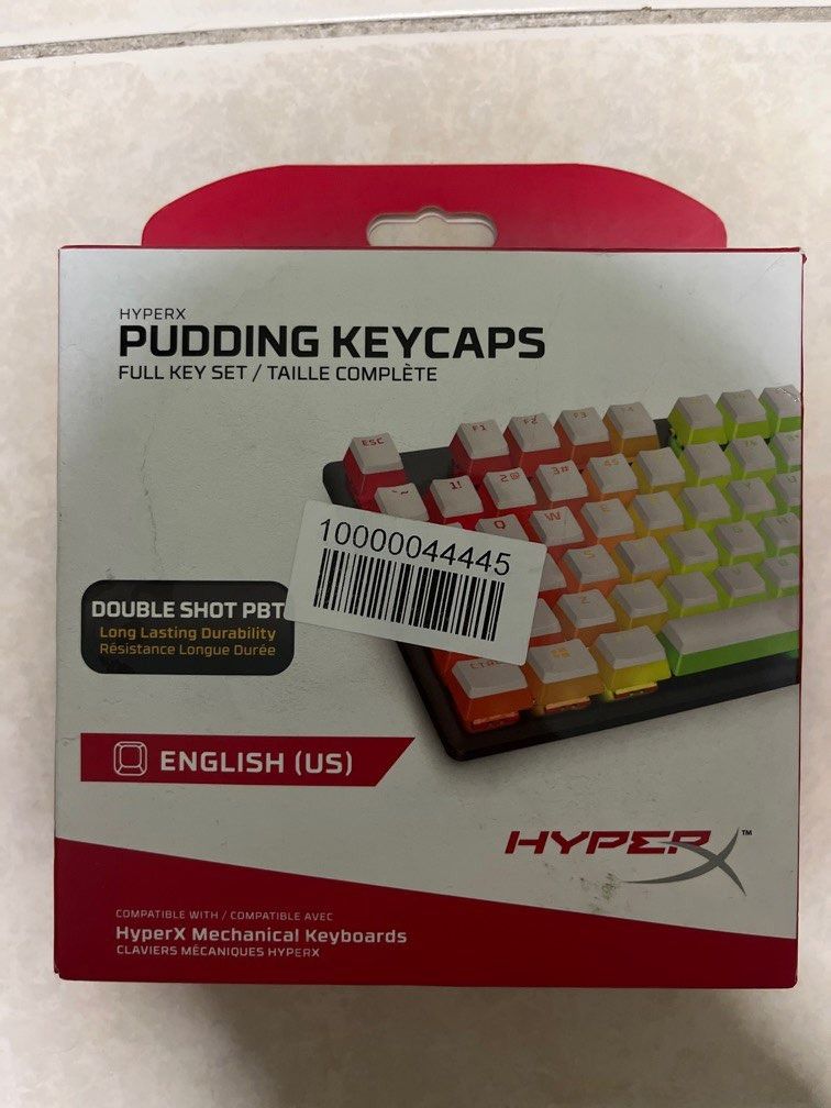 hyperx pudding keycaps white, Computers & Tech, Parts & Accessories