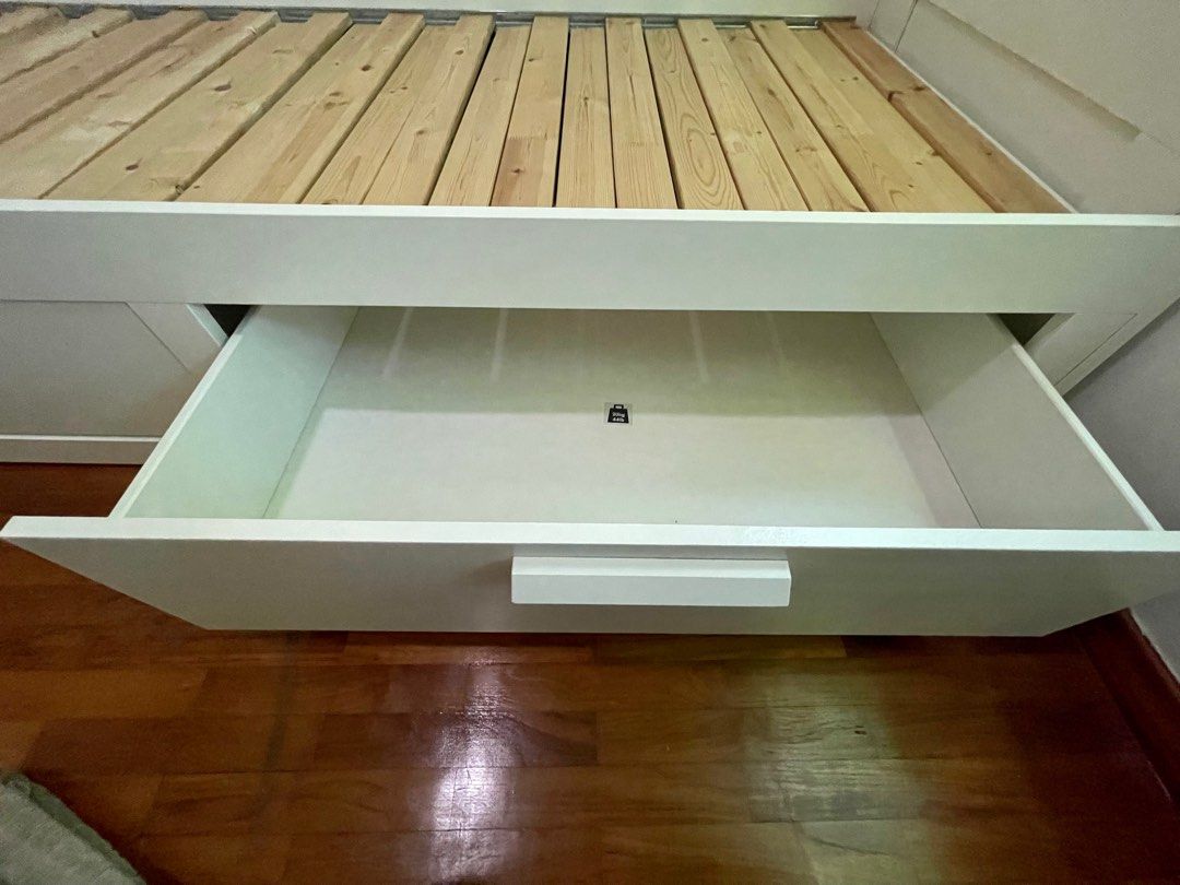 IKEA BRIMNES pull out bed, Furniture & Home Living, Furniture, Bed