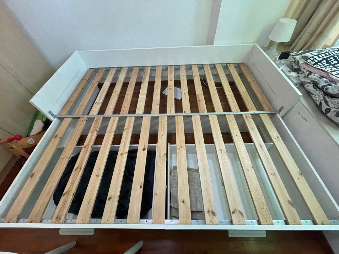 IKEA BRIMNES pull out bed, Furniture & Home Living, Furniture, Bed
