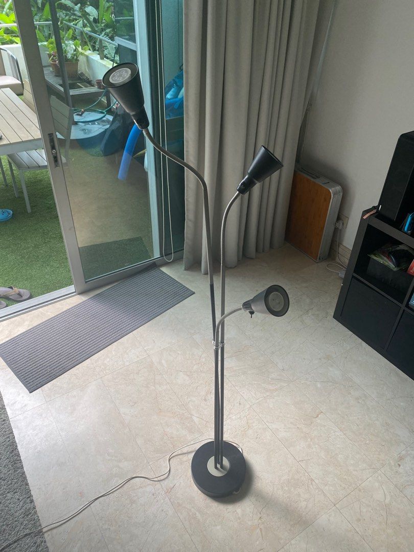 IKEA Kvart Floor Lamp (3 lights), Furniture & Home Living, Lighting ...