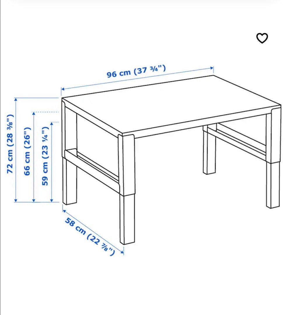 Ikea Office Desk, Furniture & Home Living, Furniture, Tables & Sets on