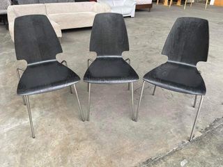 Ikea Vilmar Bentwood Chairs 18”L x 18”W x 18”SH  Solid wood Metal legs Stackable In good condition