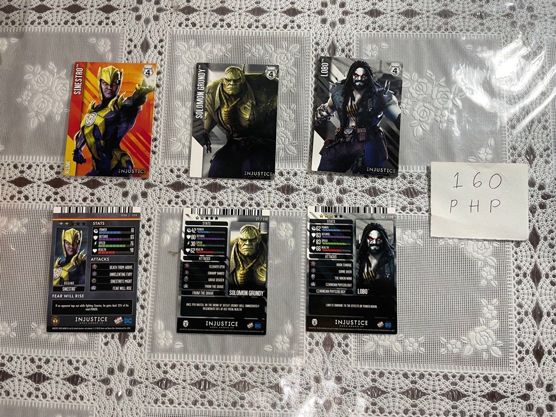 Injustice Cards for sale, Hobbies & Toys, Toys & Games on Carousell