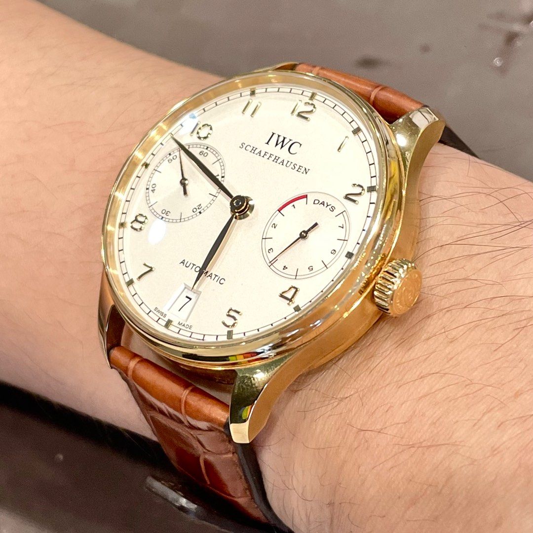 Iwc 7 days rose gold online