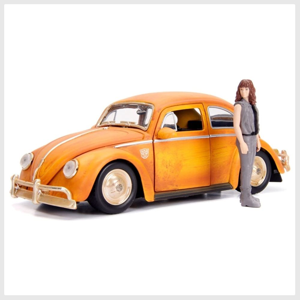 Jada Toys Transformers Bumblebee Volkswagen Beetle Die cast Car 1