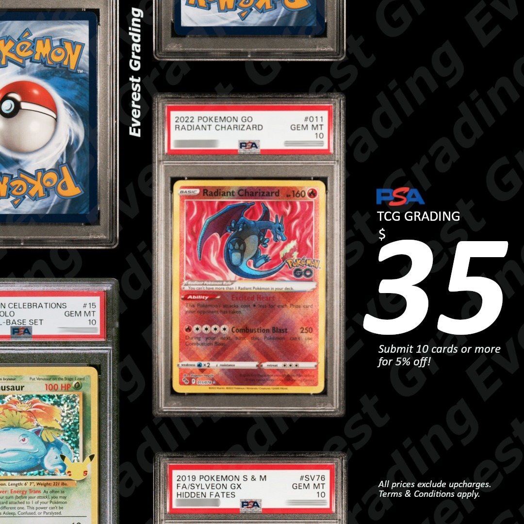 [SEPTEMBER Open] PSA TCG Bulk Grading Submission Service for Trading
