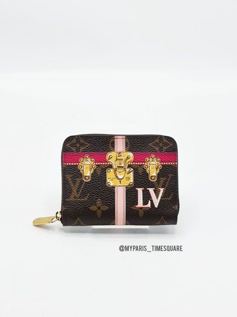 LOUIS VUITTON LV Zippy Medium Monogram Wallet Gold Hardware