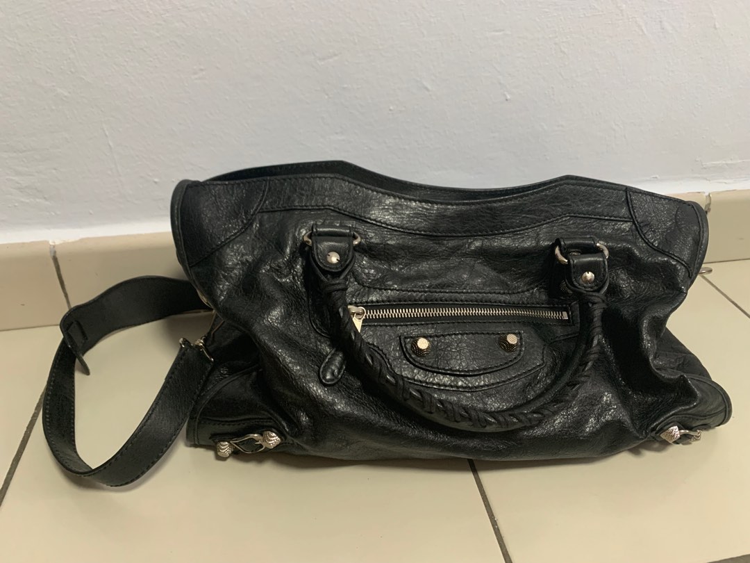 Large Black Balenciaga City Bag Luxury Bags Wallets on Carousell