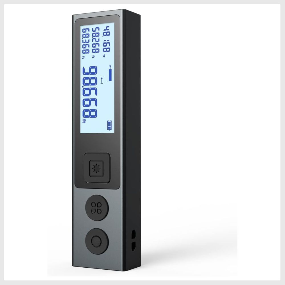 MiLESEEY S7 330ft Laser Distance Measure With Pointfinder Camera, P2P Tech, App Connectivity, IP65 – Rechargeable Outdoor Rangefinder