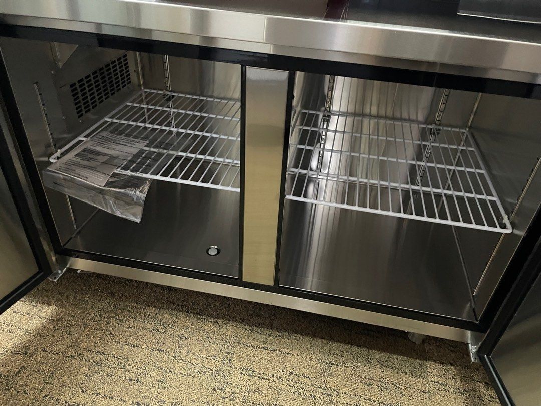 Lazer 2 door counter freezer 1500*700/ commercial counter freezer, TV