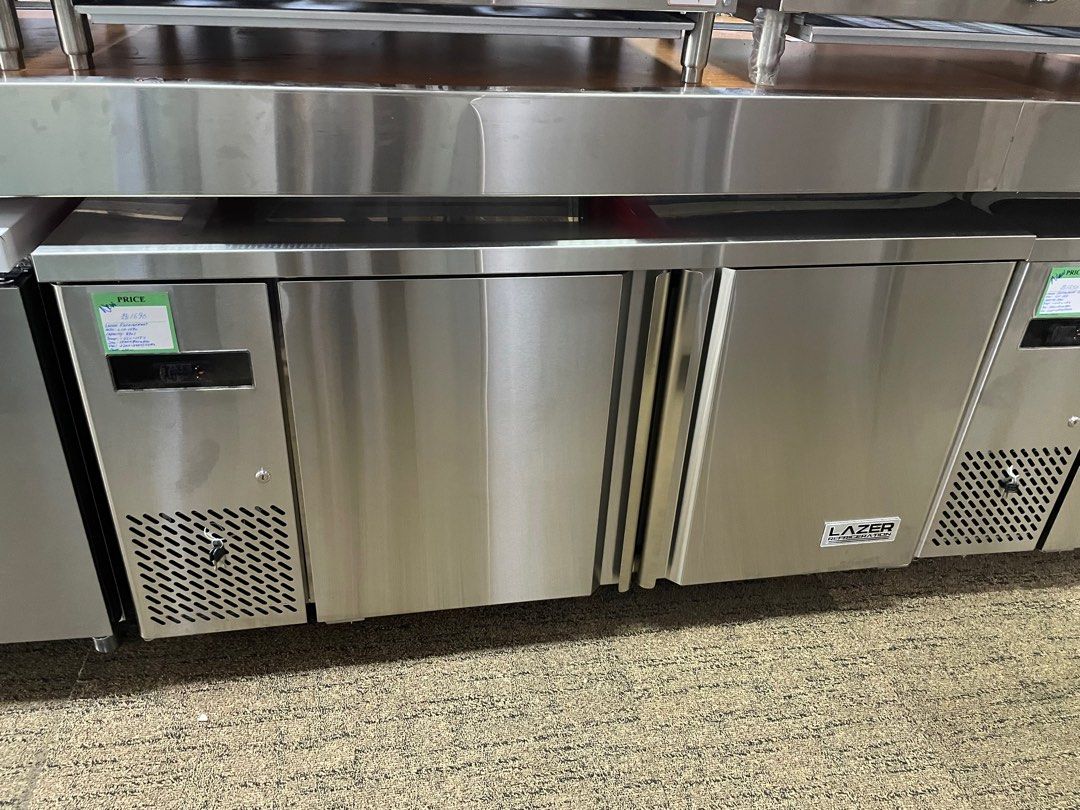 Lazer 2 door counter freezer 1500*700/ commercial counter freezer, TV