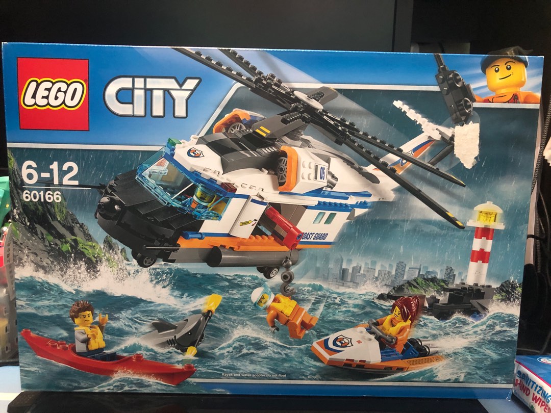 LEGO CITY 60166 Heavy-duty Rescue Helicopter, 興趣及遊戲, 玩具