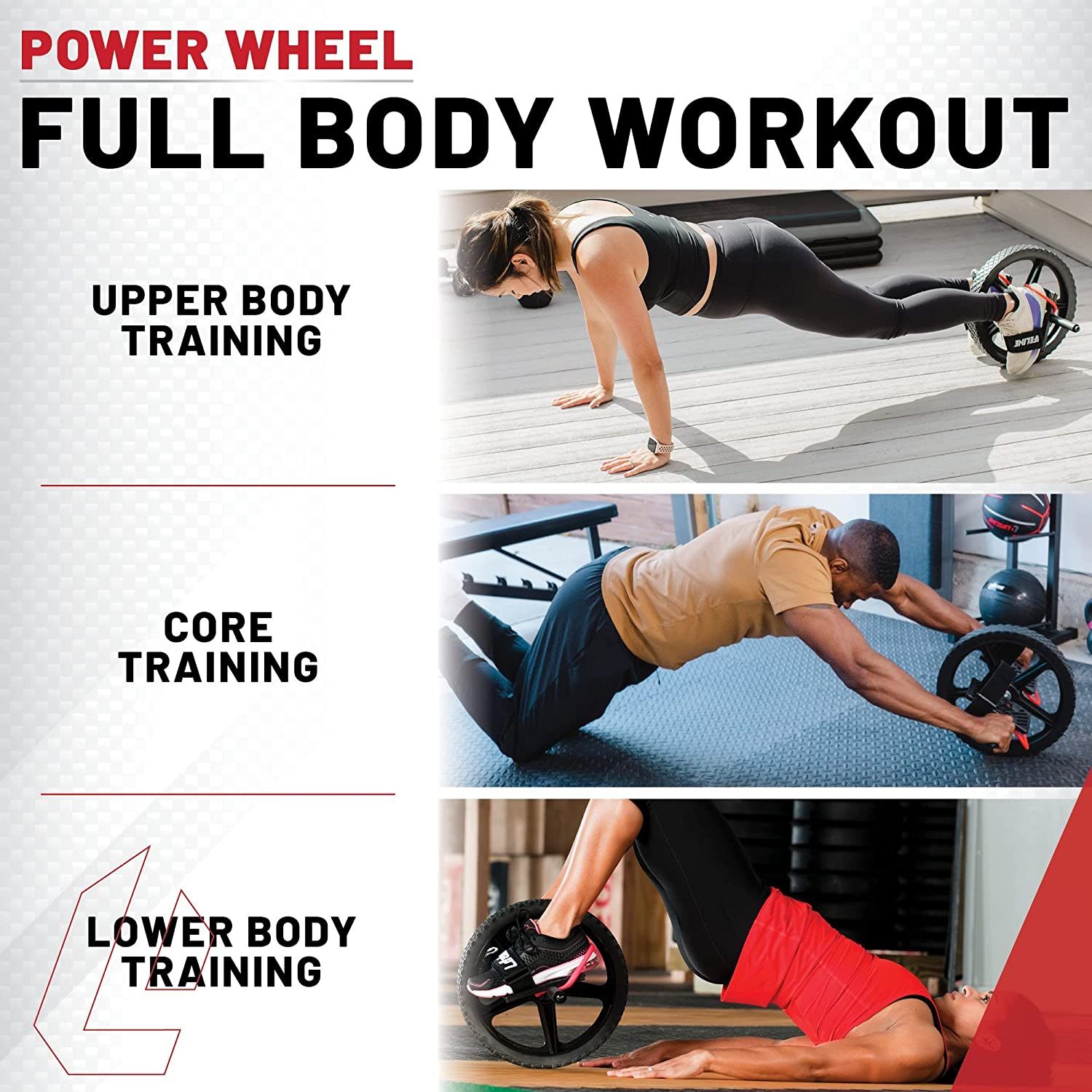 Lifeline Power Wheel for Ultimate Core Training Simultaneously Works up to 20 Muscles in Your Entire Body Black Red Sports Equipment Other Sports Equipment and Supplies on Carousell