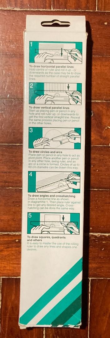LINEX RR1000 Rolling Ruler 30cm 繪圖專用滾動間尺, 興趣及遊戲, 手作＆自家設計, 文具 - Carousell