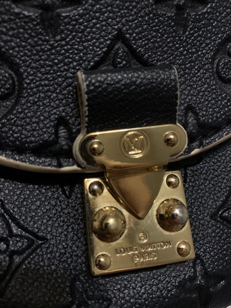 Louis Vuitton Empreinte Braided Pochette Metis Black, Luxury, Bags