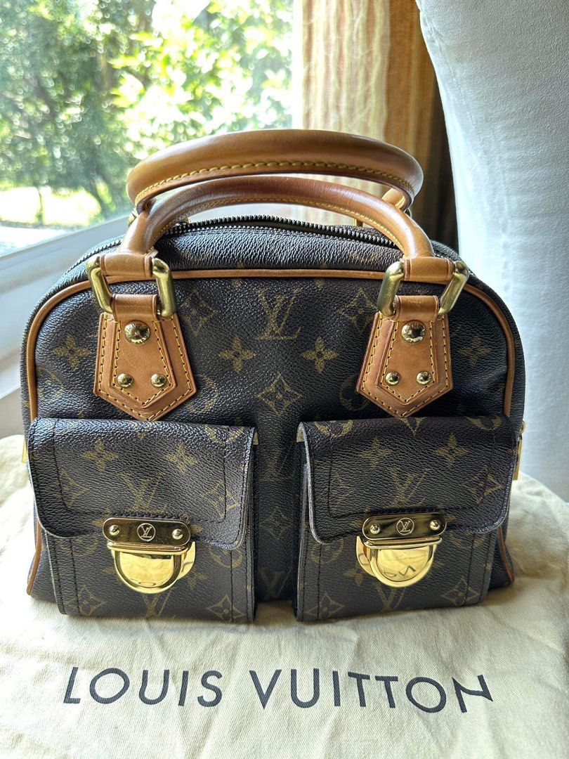 LV Monogram Manhattan PM bag, Luxury, Bags & Wallets on Carousell
