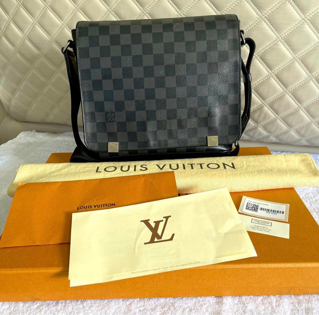 LV graphite sling bag for men, Luxury, Bags & Wallets on Carousell