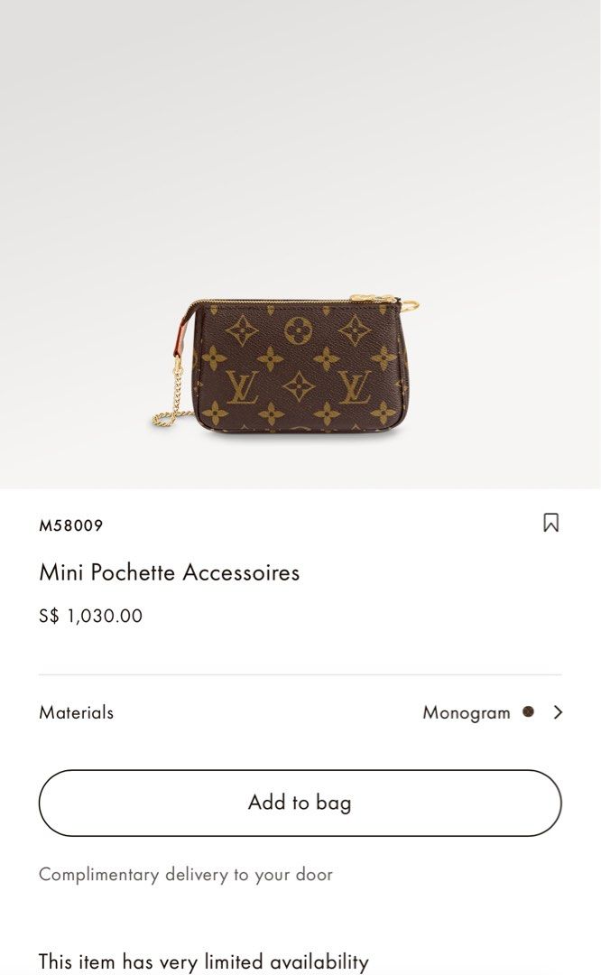 Louis Vuitton Damier Ebene Mini Pochette - Luxury In Reach
