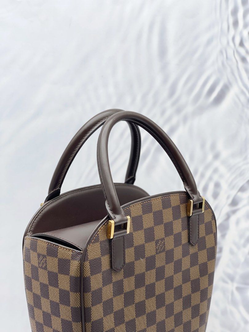 Pre-Owned Louis Vuitton Sarria Seau Damier Eben e Brown 