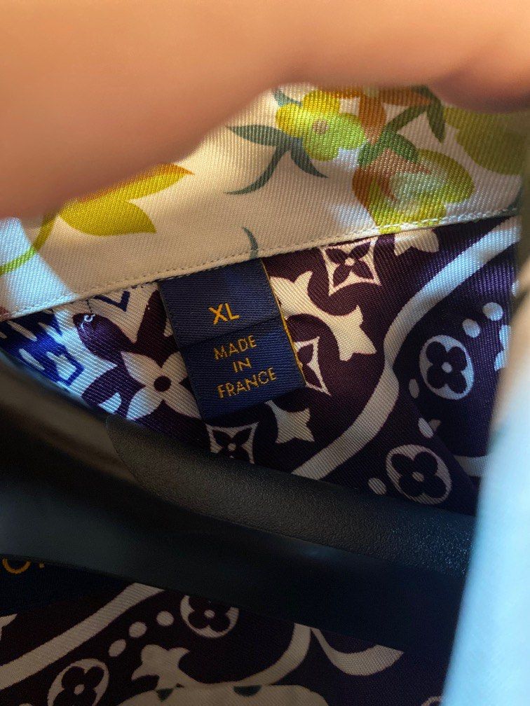 Silk shirt Louis Vuitton Blue size M International in Silk - 37410442