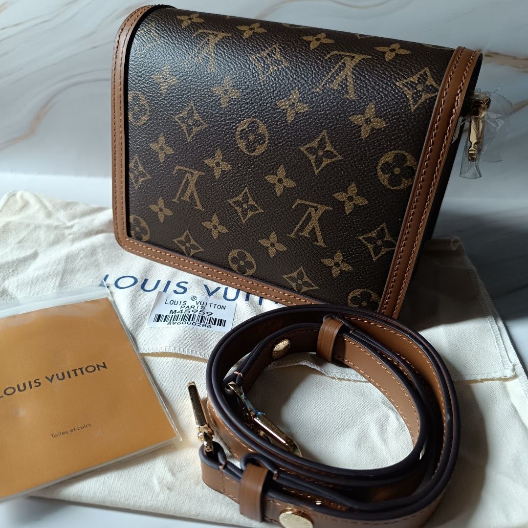 Louis Vuitton Mini Dauphine Monogram Reverse Brown in Canvas with Gold-tone  - US