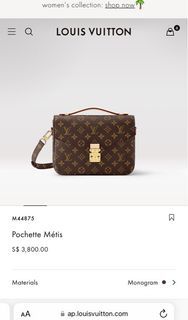 BN*** Pochette Metis in rose poudre, Luxury, Bags & Wallets on Carousell