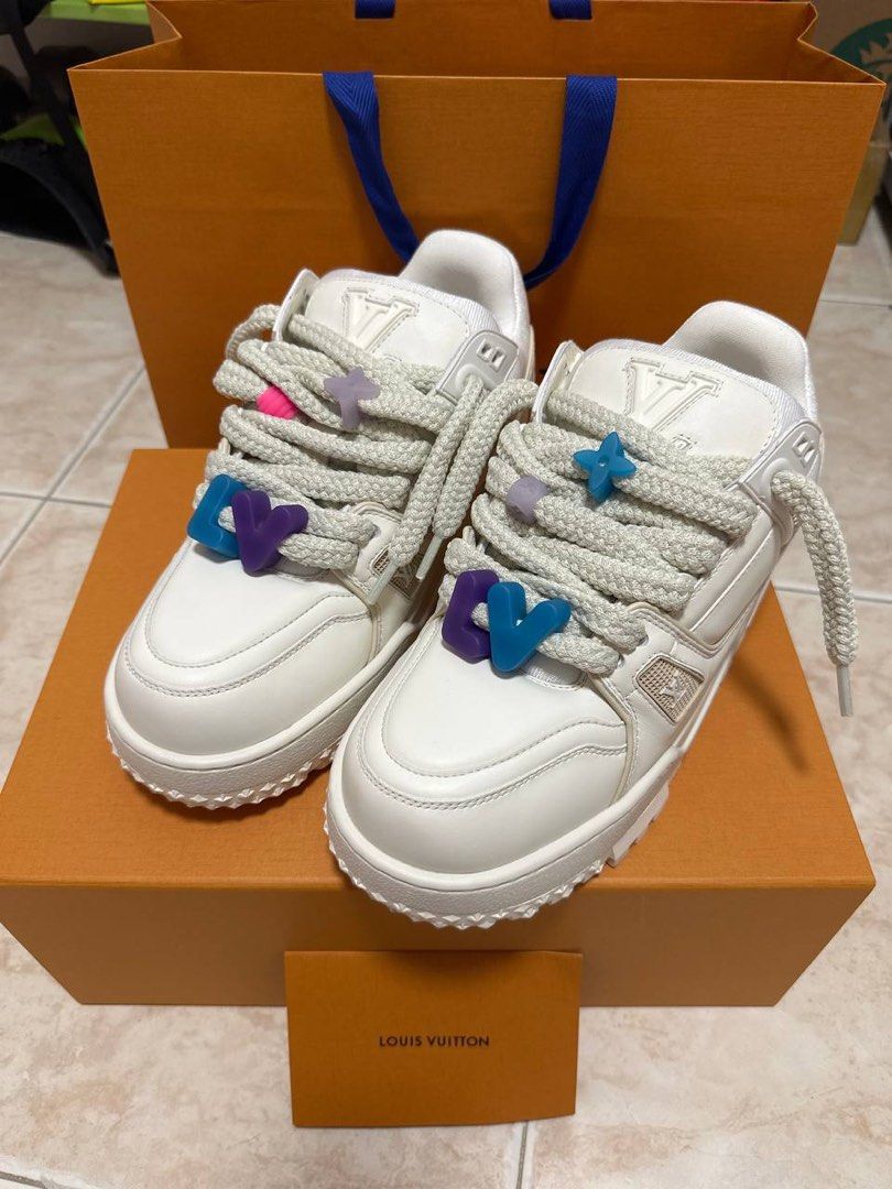 LV TRAINER MAXI WHITE, Men's Fashion, Footwear, Sneakers on Carousell