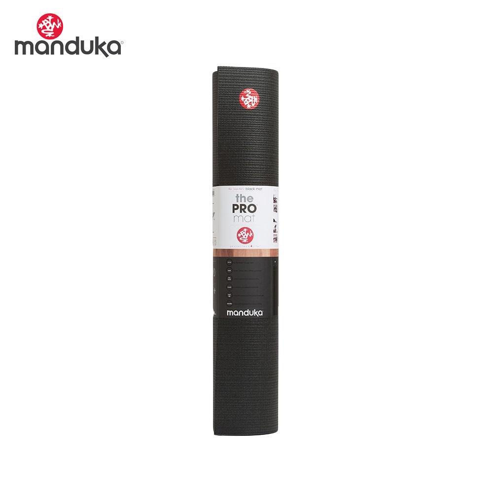 Manduka PRO 71" (Black) Yoga Mat Premium 6mm Thick Mat, Eco Friendly