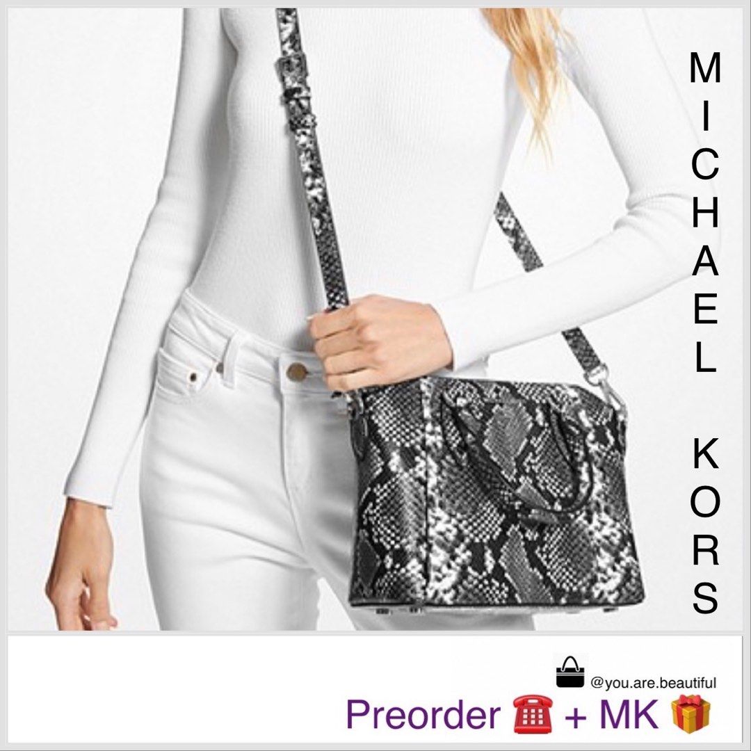 MK Daniela Large Saffiano Leather Crossbody Bag, Women's Fashion, Bags &  Wallets, Cross-body Bags on Carousell