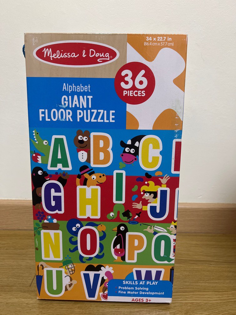Melissa and doug alphabet giant floor puzzle 2025