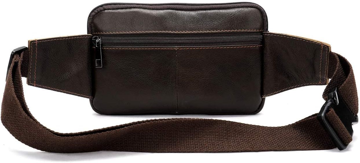 Mens black leather fanny pack shop