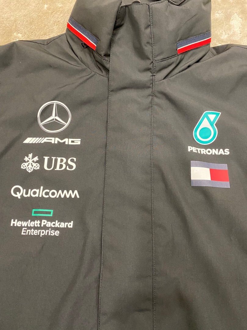 Mercedes amg petronas 2019 team rain jacket shop