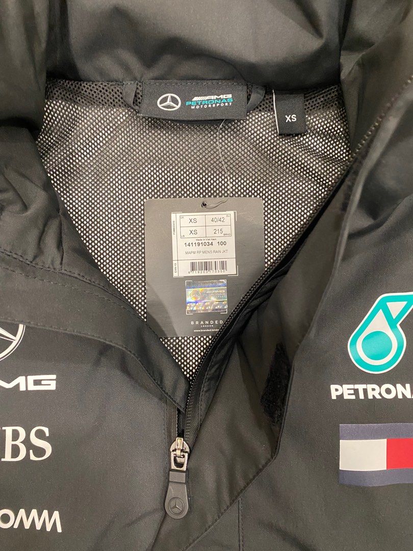 Mercedes amg petronas 2019 team rain jacket store