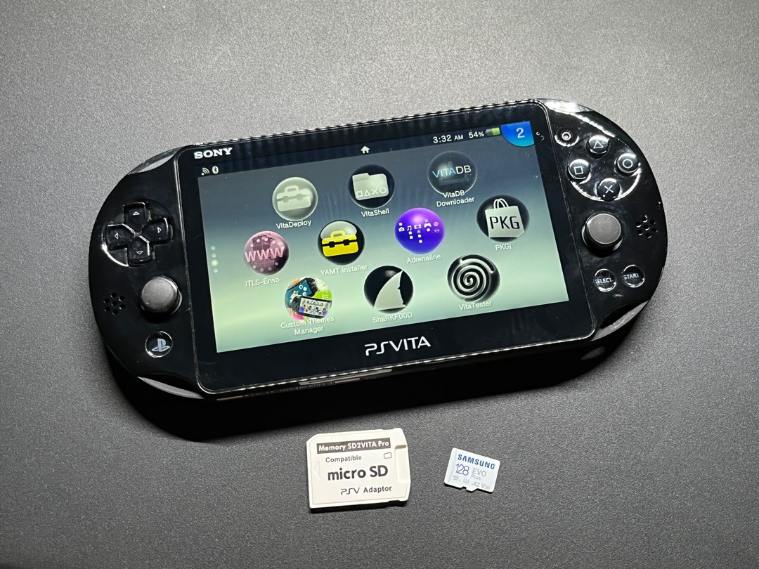 MODDED PS VITA 1000 OLED 2000 PCH SD2VITA Upgradable 128 Gb Memory