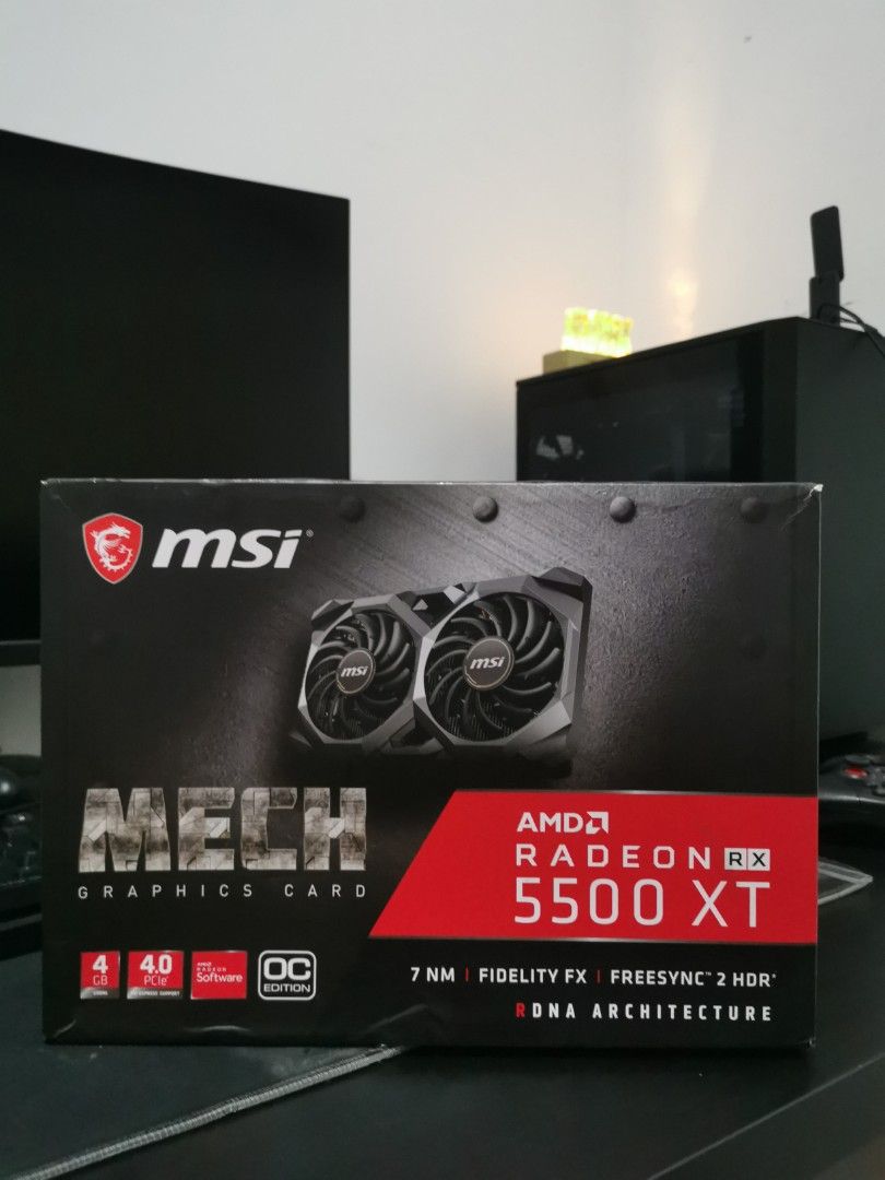 Rx 5500 hotsell xt msi 4gb