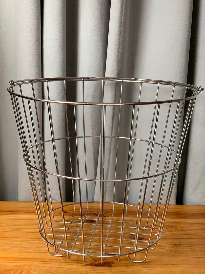 Muji Stainless Steel laundry basket on Carousell