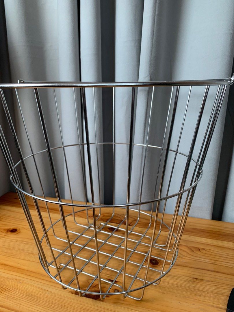 Muji Stainless Steel laundry basket on Carousell