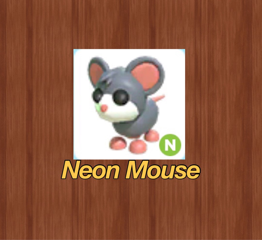 Neon Mouse Adopt Me Roblox, Video Gaming, Gaming Accessories, InGame