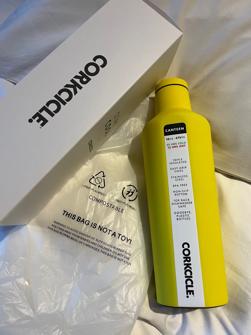 NEW Corkcicle Neon Yellow on Carousell